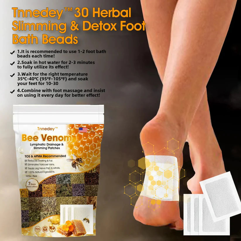 Bee Venom Lymphatic Drainage & Slimming Foot Patches šæš£