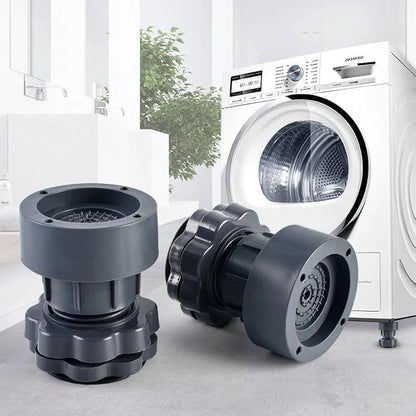 Washing Machine Vibration Pads, Floor Trays, Refrigerator Stand (4 Pcs Set)