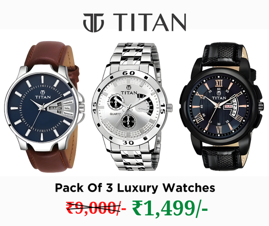 Pack Of 3 Luxury Watch Collection | Buy 1 Get 2 FREE